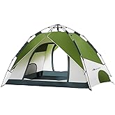 MOON LENCE Pop Up Tent Family Camping Tent for 4 Person Portable Instant Tent Automatic Tent Waterproof Windproof for Camping