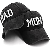 Mom and Dad Hats New Dad Mon Parents Gifts for Couples Fathers Day Embroidered Baseball Caps