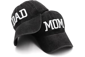 ENGMOO Mom and Dad Hats New Dad Mon Parents Gifts for Couples Fathers Day Embroidered Baseball Caps