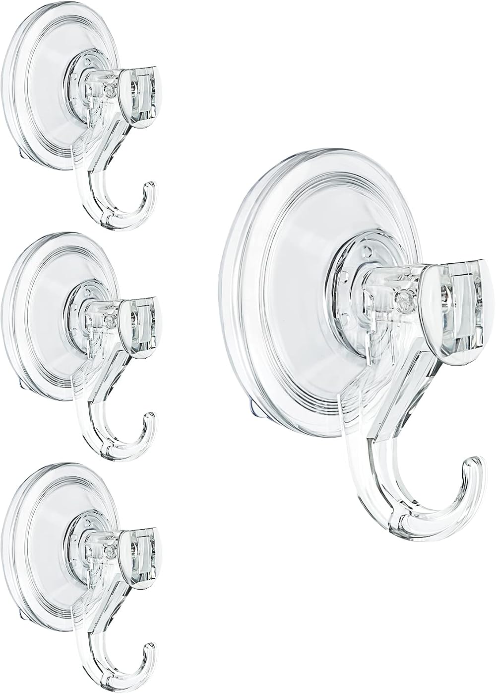WOVTE Suction Hooks 4 Pack Powerful Vacuum Hangers Up to 3KG Non Slip