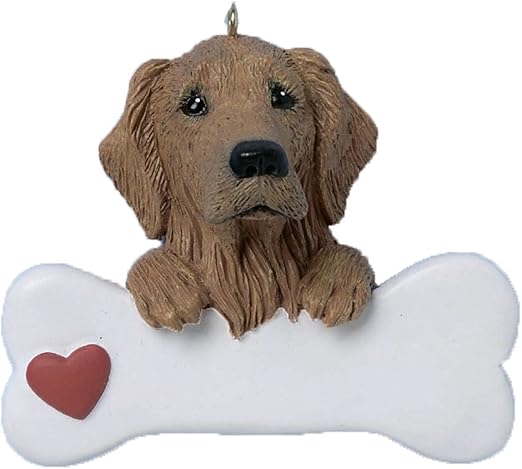 Amazon Com Personalized Golden Retriever Christmas Tree Ornament