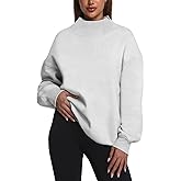 Kottke Womens Oversized Sweatshirts Turtleneck Pullover Long Sleeve Hoodies Tops Fall Fashion Outfits Clothes