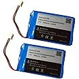 3.7v 1800mAh Battery for PS4 Controller Battery Replacement LIP1522 1000mAh Bateries Pack (Cuh-ZCT1U Battery 2Pack)