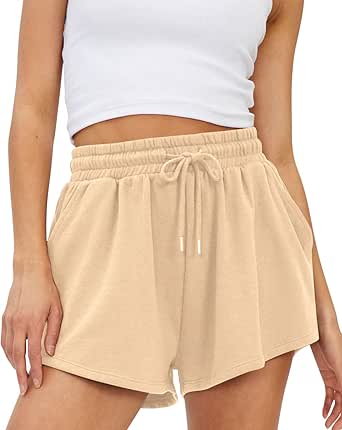 Women's Fitted Sweat Shorts Light Brown