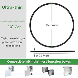 hepside 15.8INCH 2Pack Big Dimmable Flush Mount