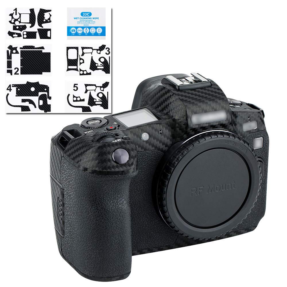 Carbon Fiber Camera Body Skin Sticker Guard Film for Canon EOS RP - Protective Wrap Cover, 3M Anti-Scratch Stickers Decals DSLR Camera Protector Shield