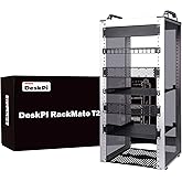 GeeekPi 12U Server Cabinet, 10 inch Server Rack for Network, Servers, Audio, and Video Equipment, DeskPi RackMate T2 Rackmoun