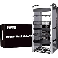 GeeekPi 12U Server Cabinet, 10 inch Server Rack for Network, Servers, Audio, and Video Equipment, DeskPi RackMate T2 Rackmoun