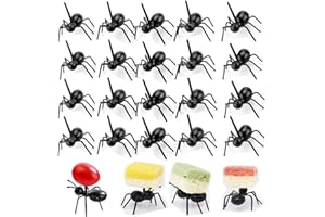 2 Dozen Reusable Ant Food Pick,Fruit Toothpicks Dessert Fork Cocktail Picks (24Pcs)-Animal Appetizer Forks for Snack Cake Des