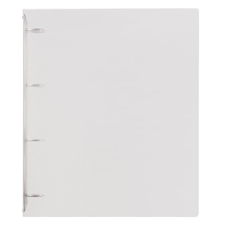 Herlitz 10722643 Ringbuch A4 PP, 4-Bügel, 3 cm Rücken, 19 m Füllhöhe, transluzent farblos