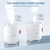 FATE TO FATE 500ml USB Ultrasonic Humidifier Cool Mist Night Light Quiet White view 4