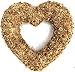 15" Sphagnum Moss Living Wreath Heart Form, Natural-organic Original!