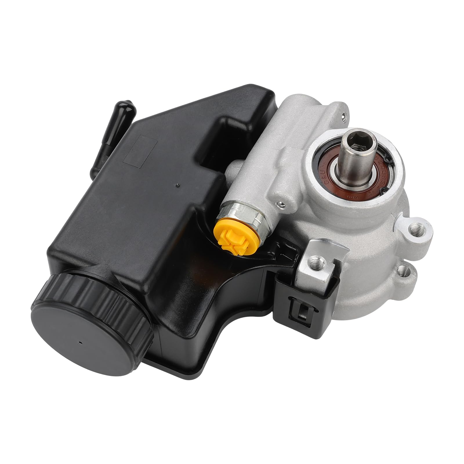 Photo 1 of WMPHE Compatible with 902102-R Power Steering Pump with Reservoir GM Natural Saginaw TC Series 902102R Aluminum Type II