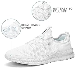 WOHHHW Women Walking Shoes Running Sports Mesh