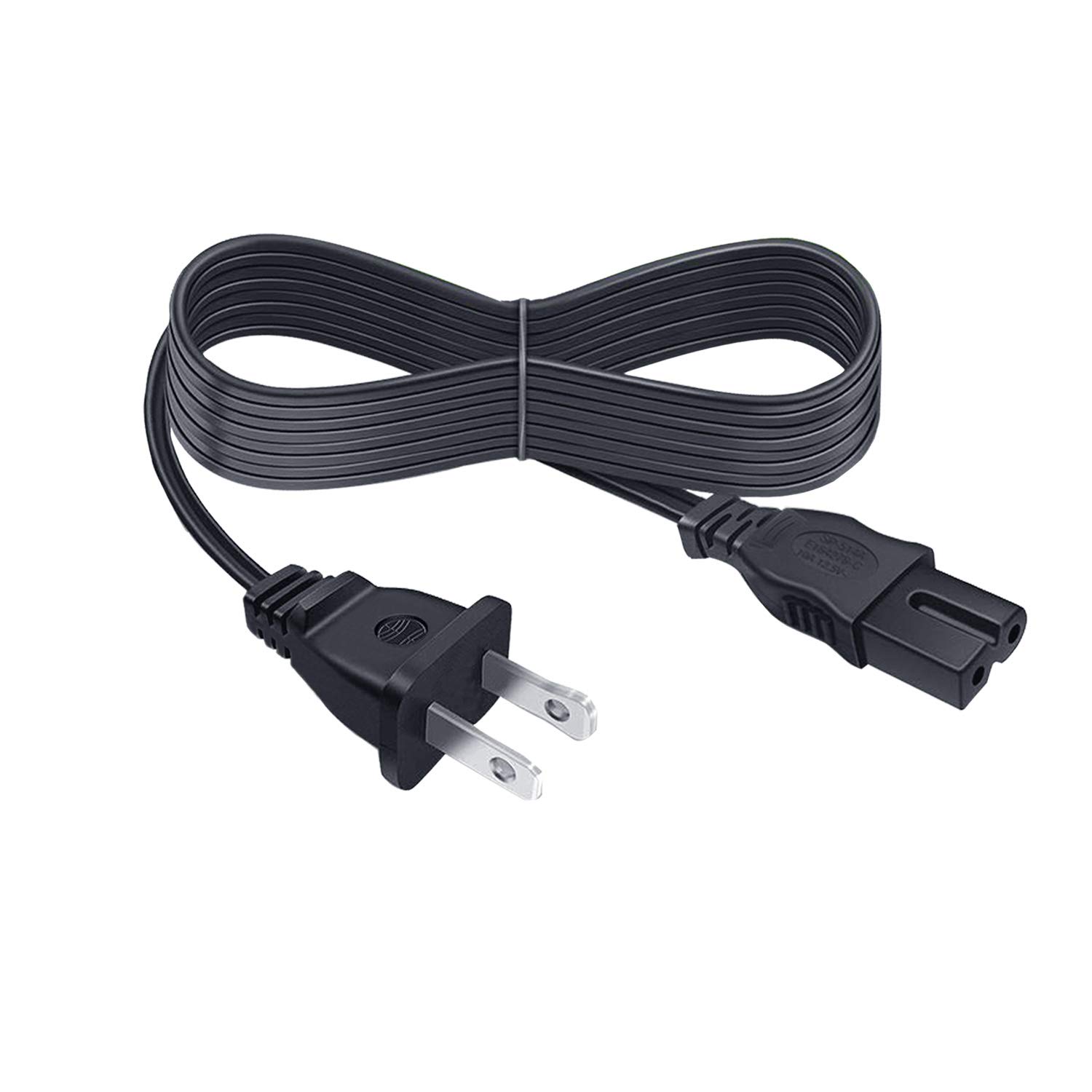 8ft Power Cord Replacement for Brother ES2000 SE400 CS-6000I S4400 PE800 PE770 SE600 SE625 Singer Janome Husqvarna Viking White Pfaff Baby-Lock Sewing Machine AC 2 Prong Cable