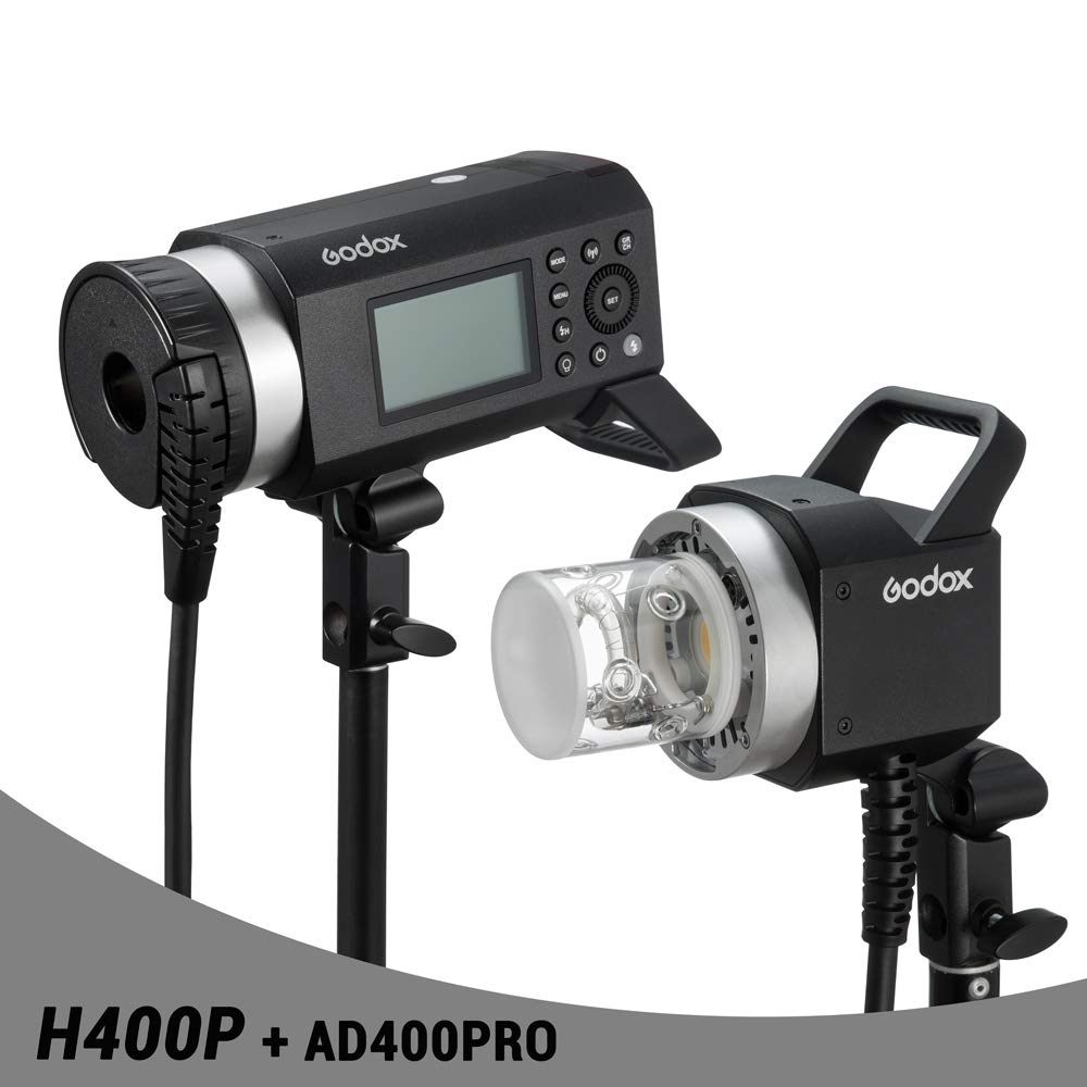 Godox Extension Flash Head for AD400Pro, Extend Power Cable for Godox AD400Pro Outdoor Flash Strobe, with Handheld Grip and Extra Light Head, Easy Install