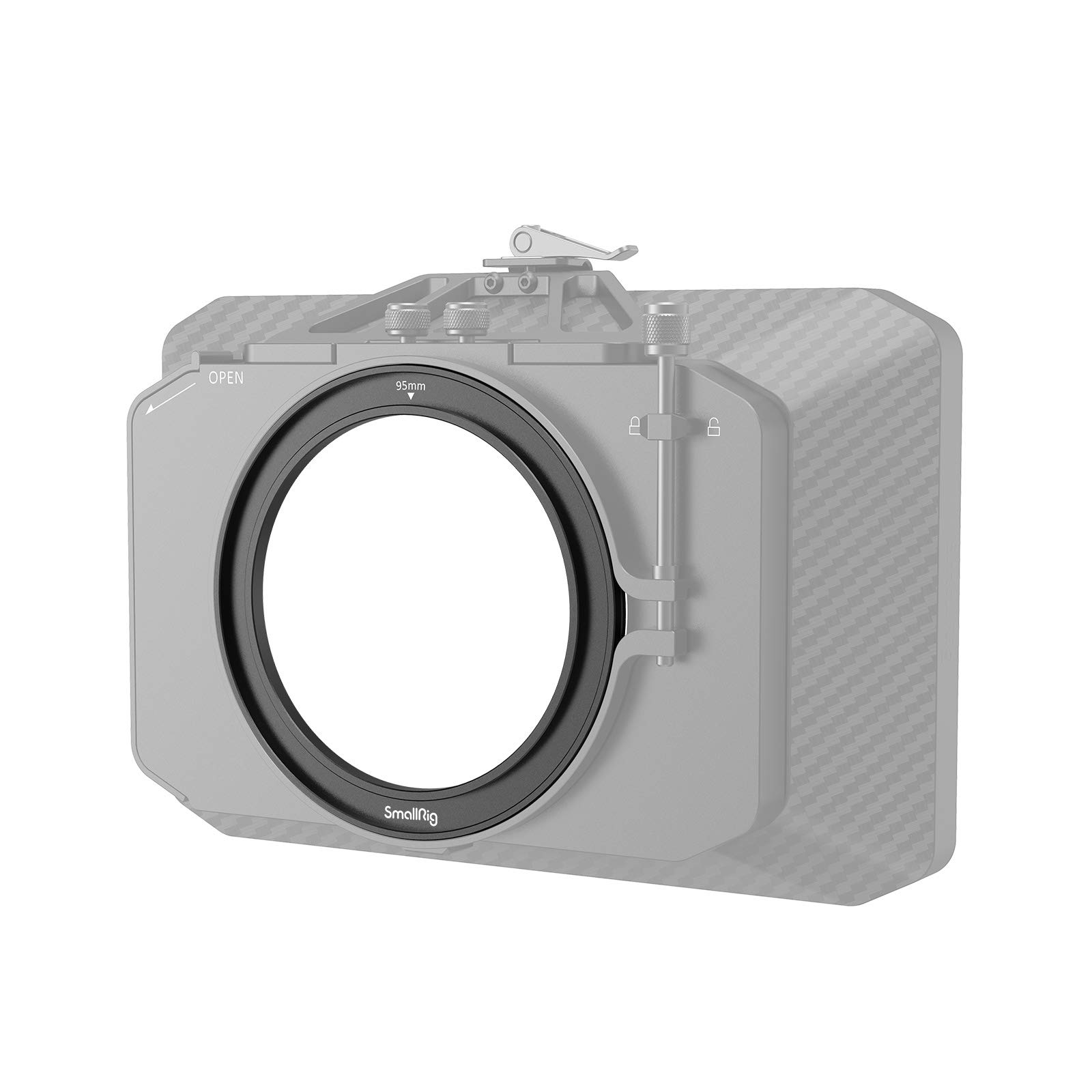 SMALLRIG 95mm Adapter Ring for Matte Box 2660 - Black Aluminum
