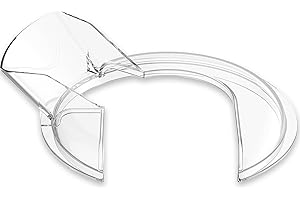 InnoMoon Pouring Shield for KitchenAid 4.5-5 Quart Mixer Bowl(Stainless Steel, Glass and Ceramic), Clear Safety Shield for KitchenAid Tilt-Head Stand Mixers, Dishwasher Safe