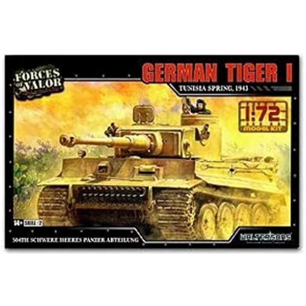 Forces Of Valor 1:72 Dt. Tiger I DAK 1943 Fr. Prod. Kit - Floor Model, Model Making, Diorama Model, Military Modeling, Plastic Kit