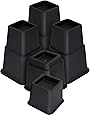 [8 Piece (4 High and 4 Short)] Premium Adjustable Furniture Risers ...