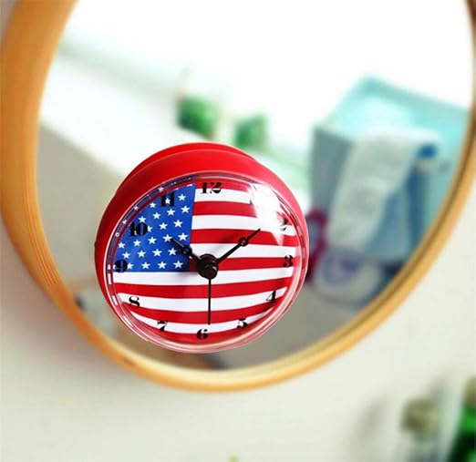 Reloj de Pared 3D Creativa bandera americana Bell baño / nevera ...