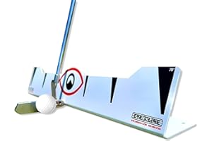 EyeLine Golf Edge Rail and Quick Look Putting Mirror to Improve Your Putting Stroke – Compact Golf Training Aid for Aim, Setup & Alignment – Use Indoor or Outdoors – Works for Right and Left Handed