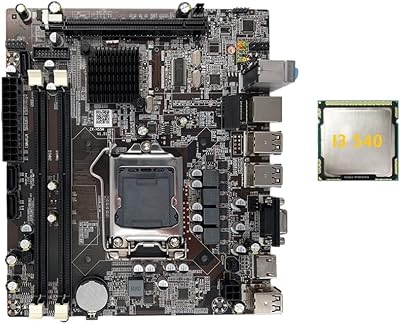 Wresetly H55 Motherboard LGA1156 I3 530 I5 760 Series DDR3 with I3 540 CPU