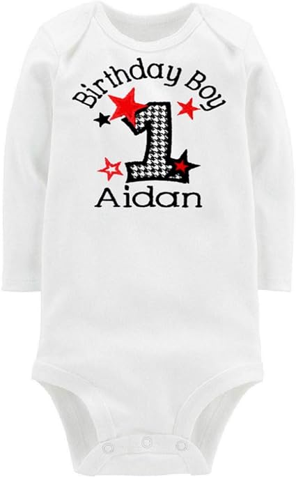 personalized baby boy first birthday outfit