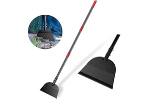 REAPALOT Multifunctional Garden Cleaning Shovel, 53.5inch Heavy Duty Flat Shovel, Stainless Steel Long Handle Lawn Edging Scr