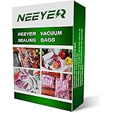Neeyer Vacuum Sealer Bags,Seal a Meal Sealer Bags,Ideal for Food Saver,BPA Free Safe Universal Pre-Cut bag, 100 Pint 8" x 12"