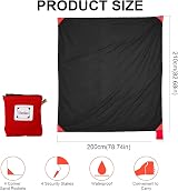 BeiLan Mini Pocket Picnic Blanket 200x210cm Waterproof Sand Proof Beach Mat view 2