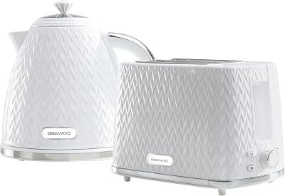 Daewoo Argyle SDA1830 1.7 Litre 3kW Jug Kettle and 2 Slice Toaster Set