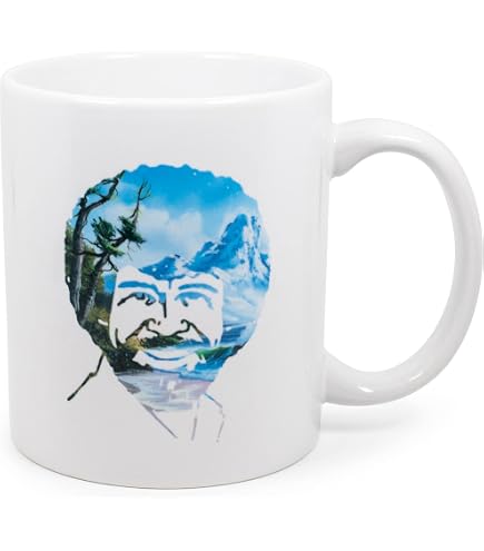 Amazon.com: Bob Ross Mug Coffee Heat Changing Painting Ruined Saved : Home  & Kitchen