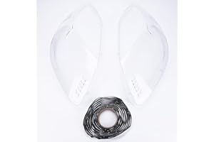 1Pair Front Headlight Lens Cover Shell Driver & Passenger, Compatible for Buick Enclave 2008 2009 2010 2011 2012, Replaces 13