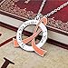 Fight Like a Girl It Came. We Fought. I Won. Awareness Ribbon Survivor Necklace for Uterine Cancer, Endometrial Cancer - Peach