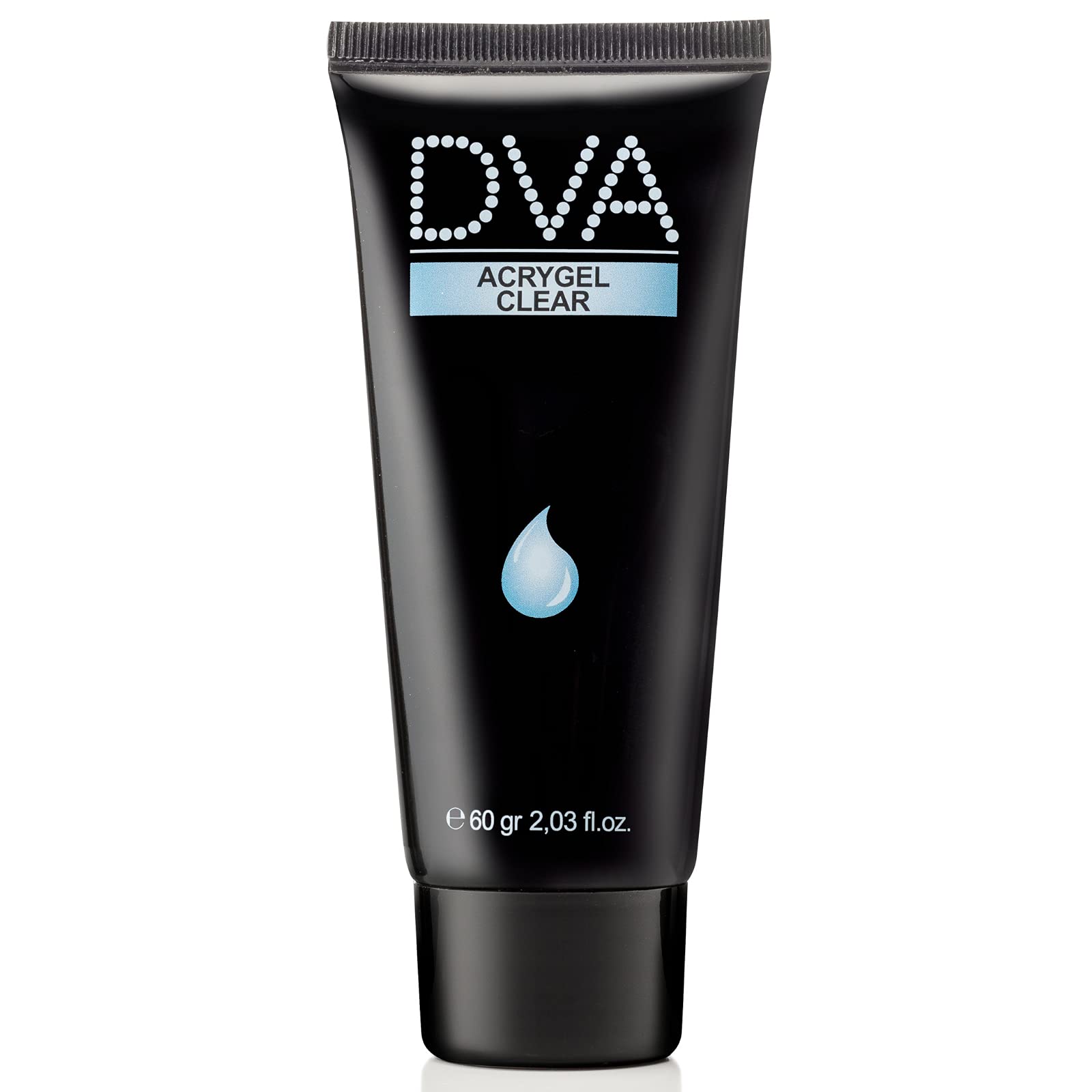DVA Clear Acrygel Colour Acrylic Gel for Nail Reconstruction, Lightweight and Modellable Compound, No Drips, Gives Strong and Light Nails, 60 g