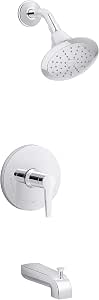 Kohler Pitch Druckausgleichs-Brausensystem Für Badewanne & Dusche – Mit 2.0 GPM Regendusche & Katalyst Air-Induction