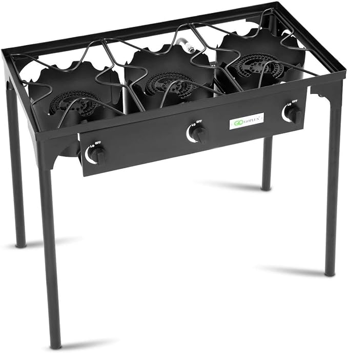 225, 000 BTU Triple Propane Stove IndoorOutdoor Gas