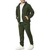 Mens Sweatsuits 2 Piece Casual Full Zip Tracksuits Zip Up Hoodie and Sweatpants Set Athletic Sweat Suits