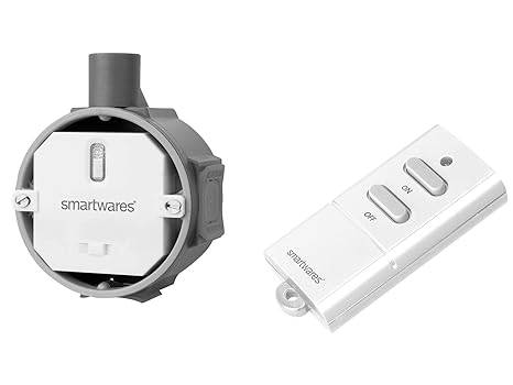 SmartHome Funk Schalter Set = Funk-Einbaudimmer + Funk-Fernbedienung für Leuchten bis max. 200W