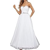 Likedpage Women's Lace Wedding Dresses for Bride Tulle Bridal Gowns