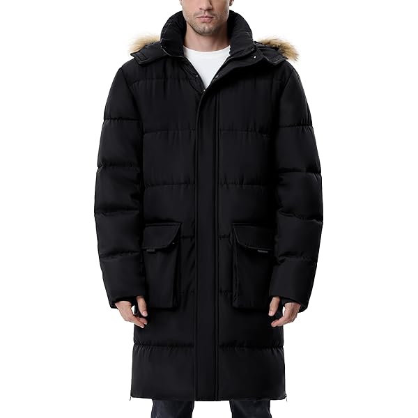 Lands' End Mens Expedition Down Parka Black Big And Tall 2xlt at