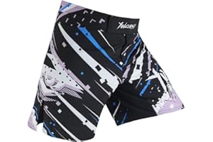 YWCHENCY MMA Shorts for Men Fight Grappling Shorts Mens BJJ Shorts for Men No Gi Mid Thigh