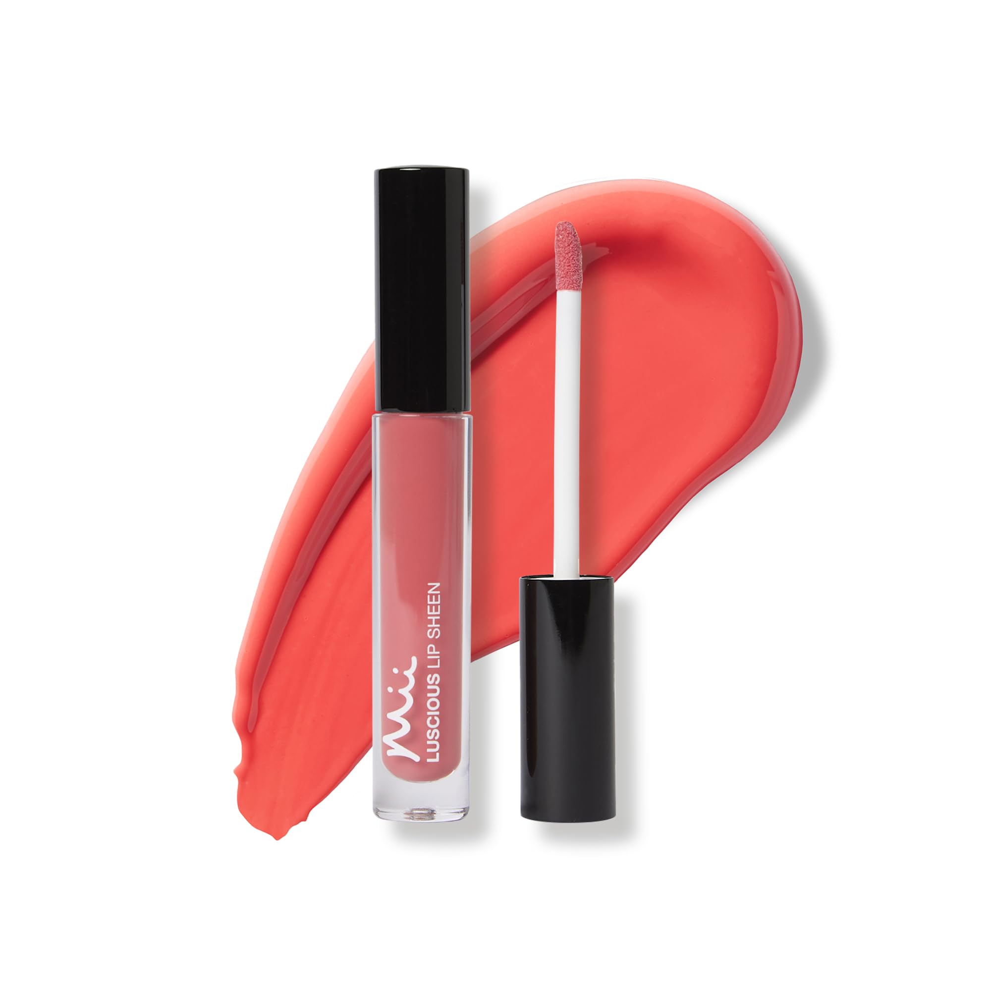 Mii Cosmetics - Luscious Lip Sheen Nourishing Lip Gloss - Bright Coral - Delectable 04