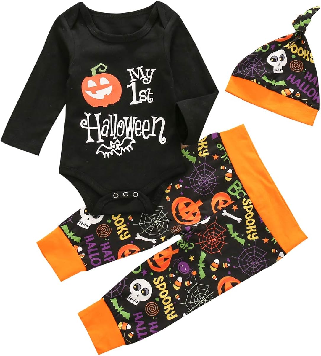 Amazon.com: HAPPYMA My 1st Thanksgiving Newborn Baby Girls ...