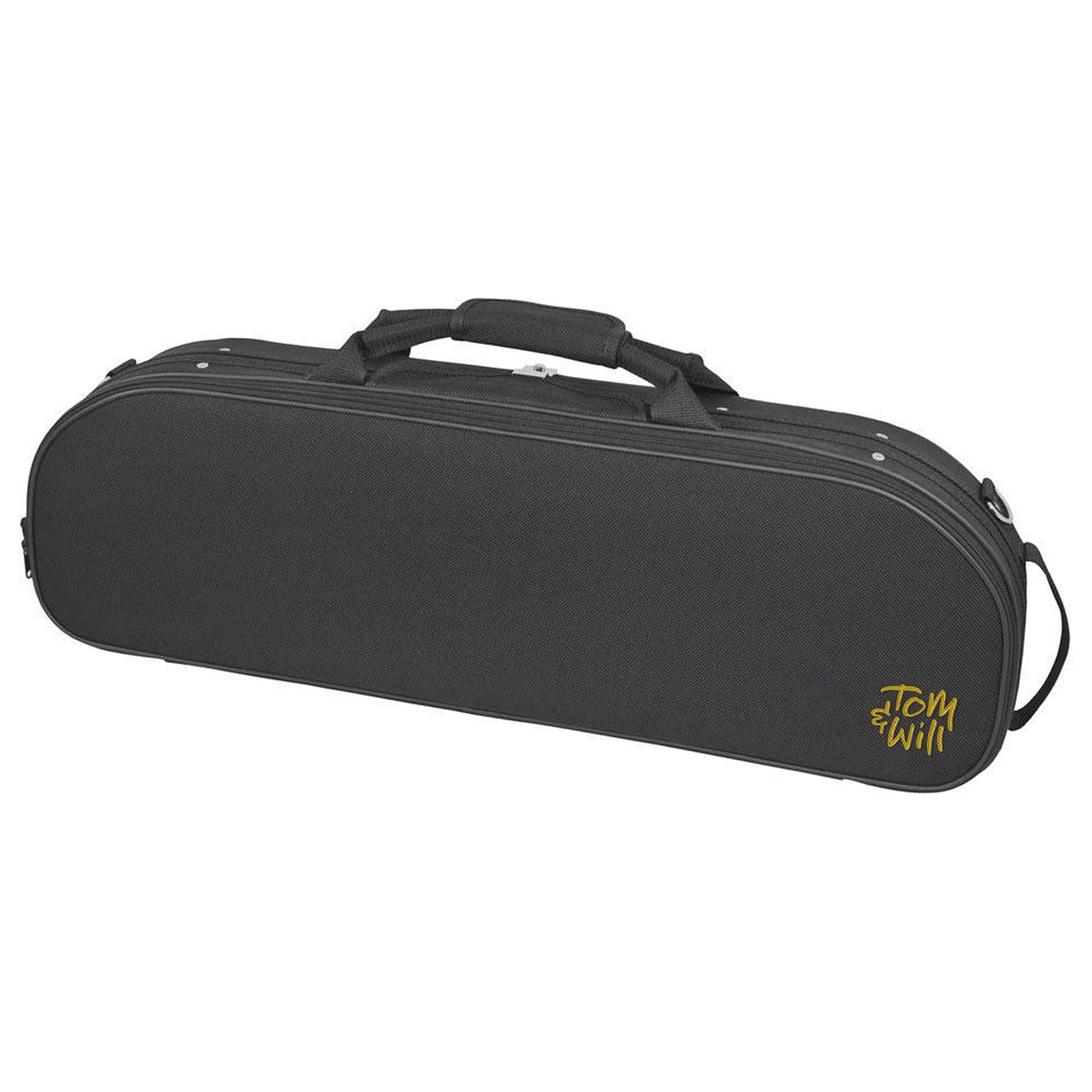 tomandwill 44VL44-600 Oval 4/4 Size Violin Case - Black