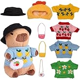Acgtrick Cute Capybara Plush with 9 pcs Clothes & Accessories, Soft Capybara Stuffed Animal Capybara Plush Toy, Dress Up Kawaii Capybara Plushies Birthday Gifts for Kids Boys Girls 10.2 inch