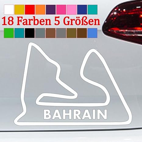Bahrain Formel 1 Rennstrecke Tack Layout Grand Prix F1 Manama 18 Farben 5 Grossen Amazon De Kuche Haushalt