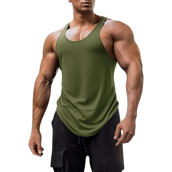 Plain Tank Top Men Gyms Stringer Sleeveless Shirt Blank Fitness Clothing Cotton Sportwear Muscle Vest - Sleeveless Tank Top And O Neck Cropped Top Price - Foto 4