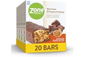 ZONE PERFECT ZonePerfect Protein Bars | 14g Protein | 19 Vitamins & Minerals | Nutritious Snack Bar | Chocolate Peanut Butter | 20 Bars